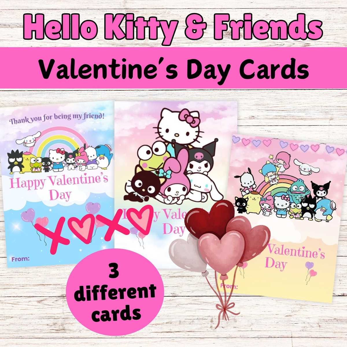 printable hello kitty card