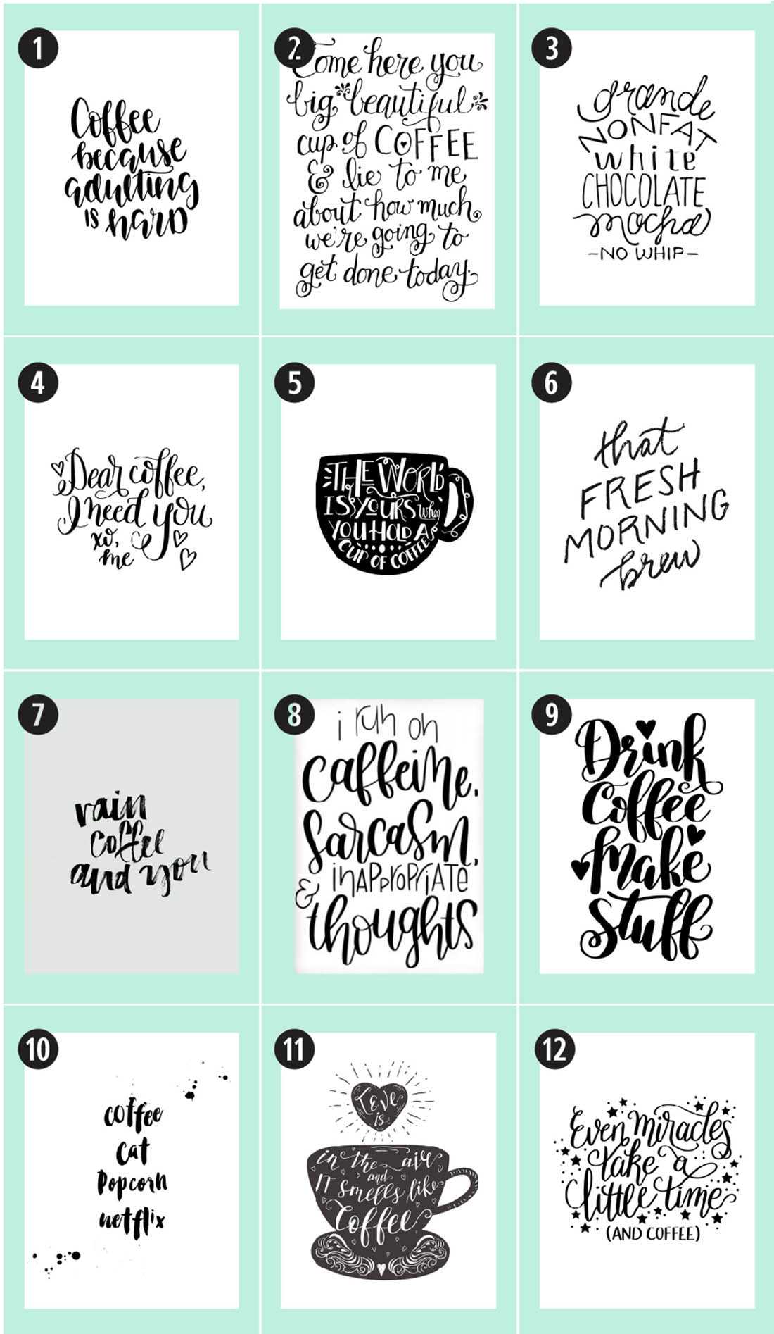 printable coffee bar signs printable coffee bar signs