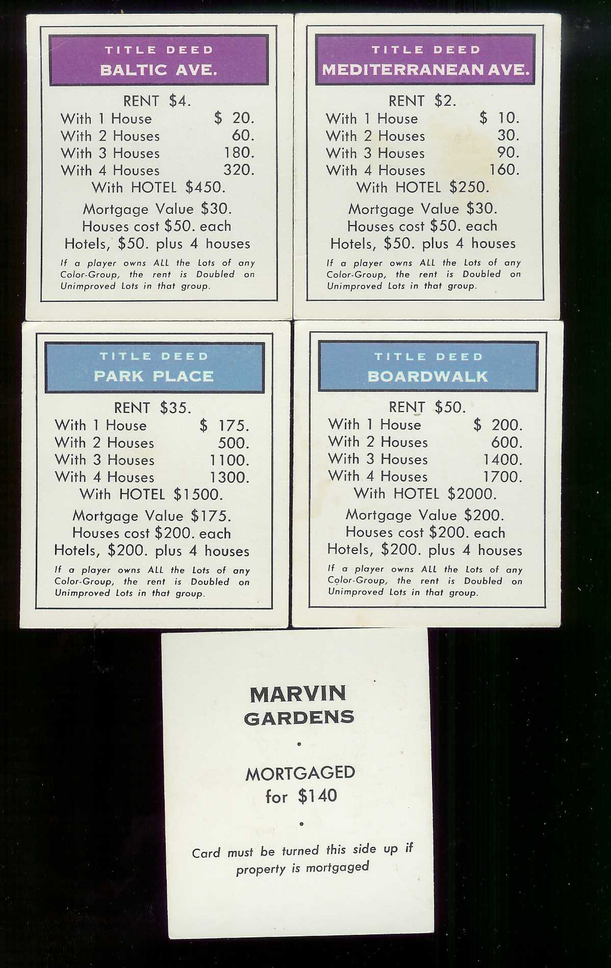 monopoly property cards printable