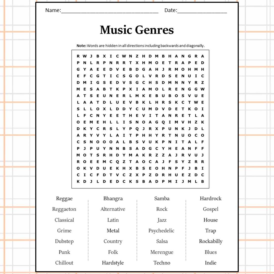 music word puzzles printable