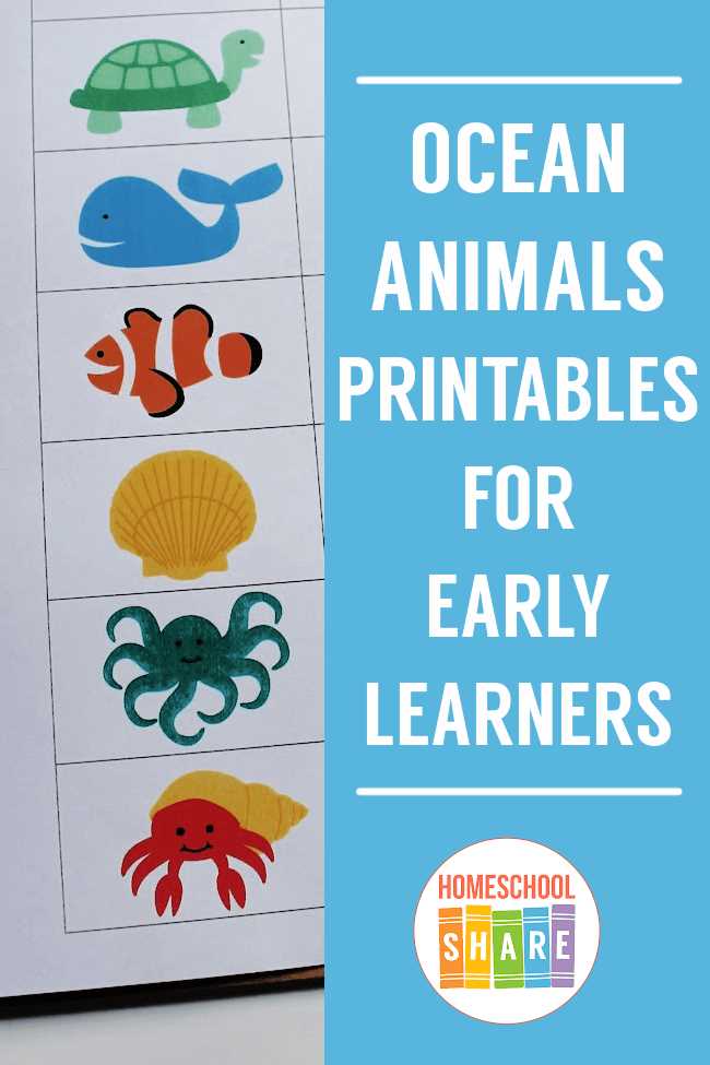 ocean animals free printables