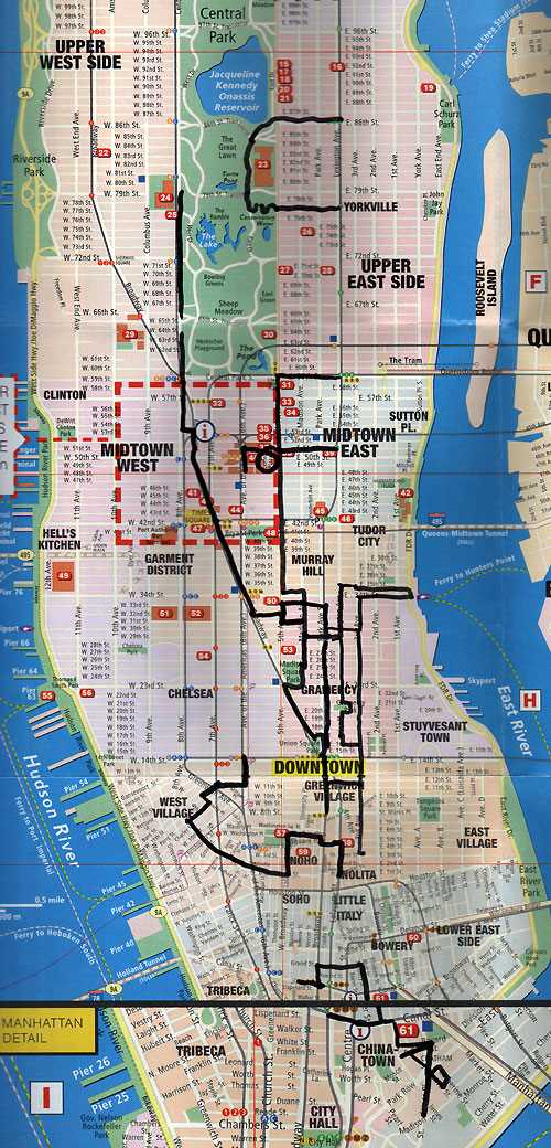 nyc walking map printable