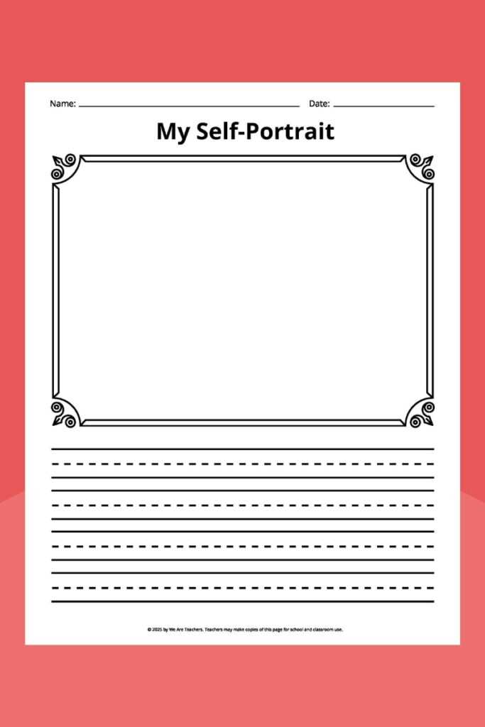 my self portrait printable
