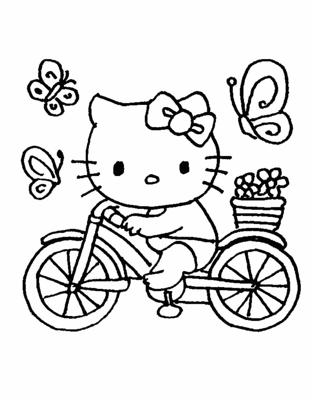 hello kitty coloring pages printable