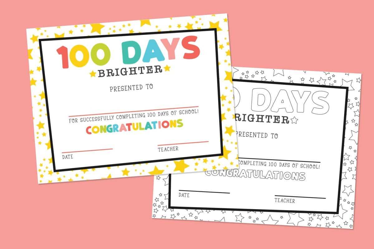 100th day free printables 100th day free printables
