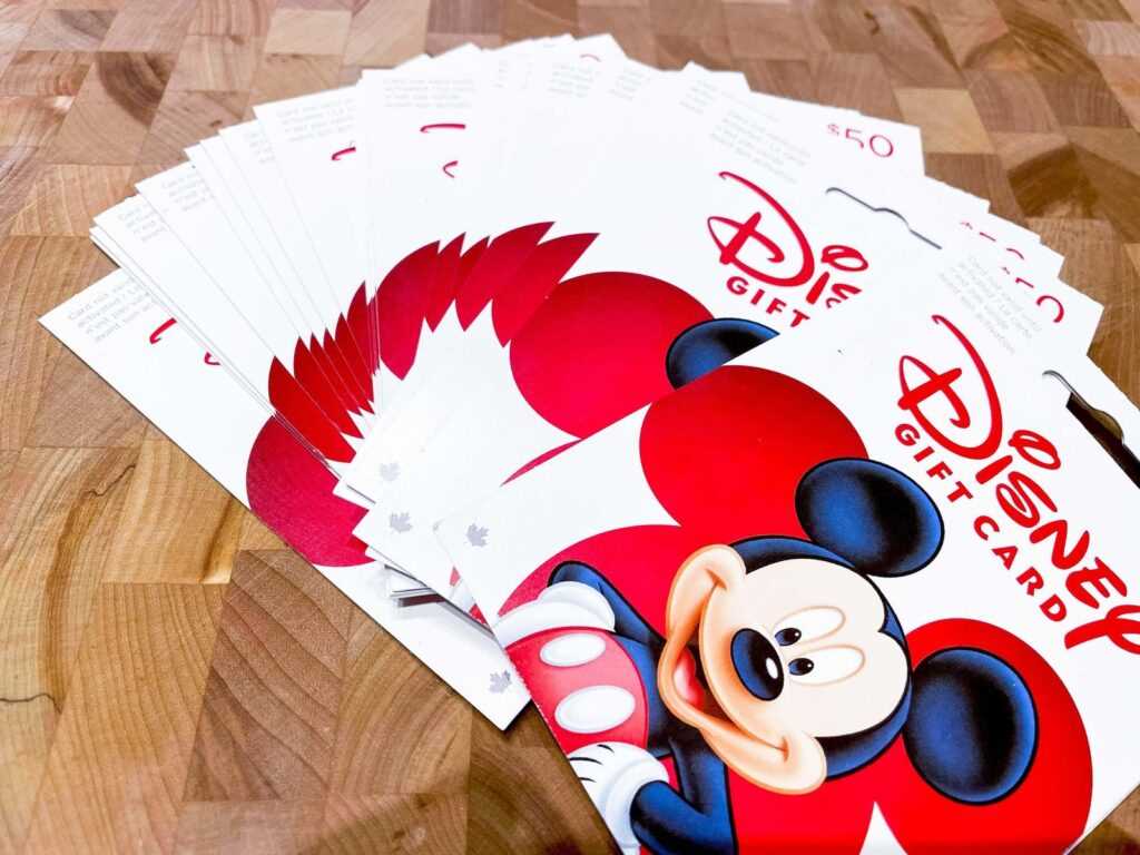 printable disney gift card