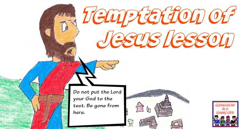 printable temptation of jesus craft