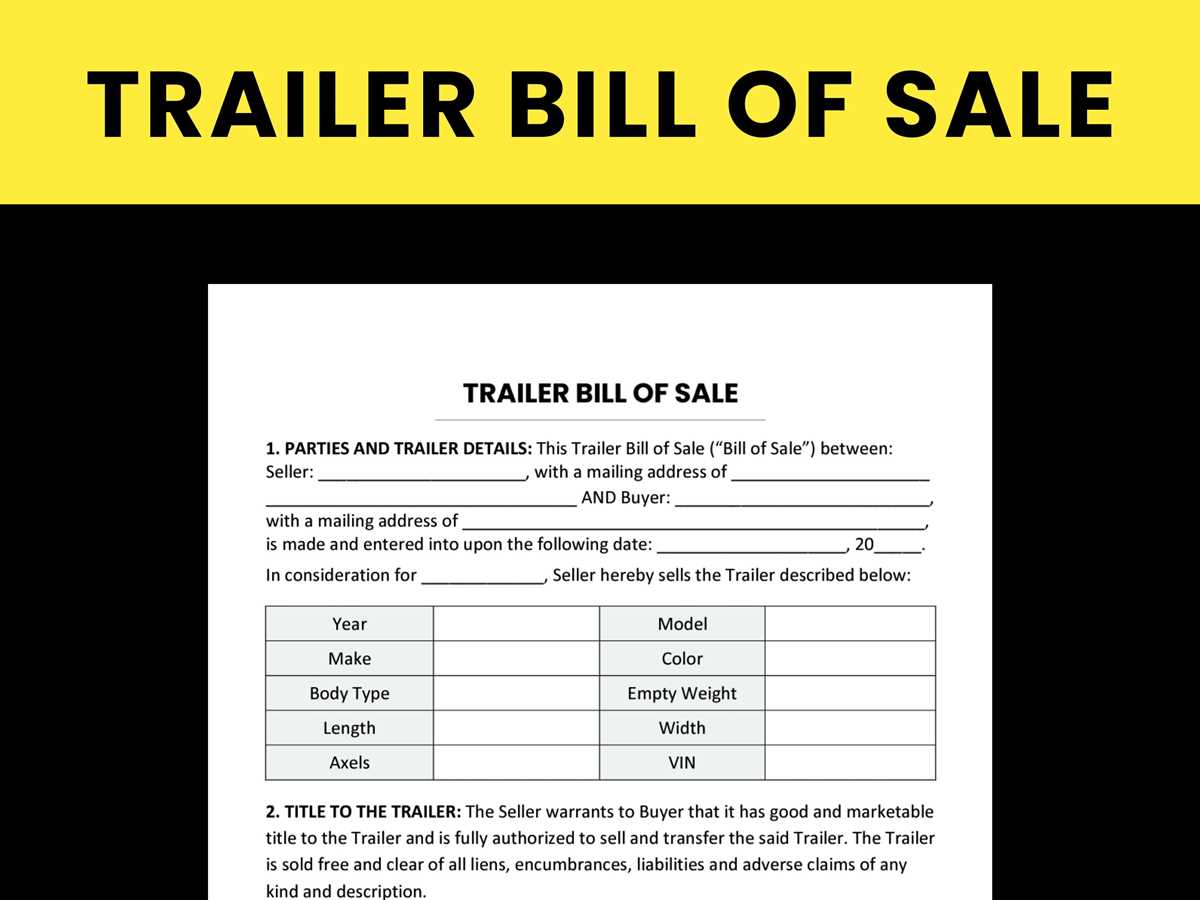 free printable rv bill of sale