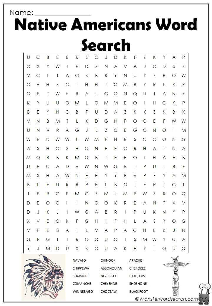 native american printable