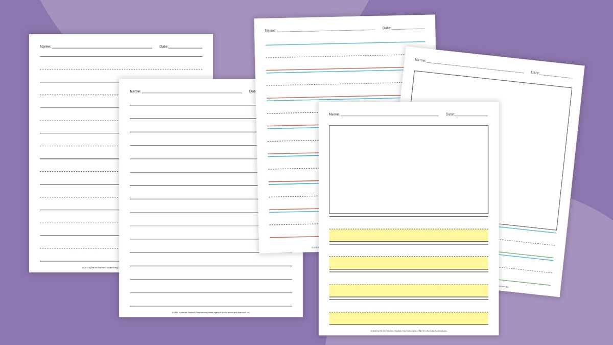 lined writing paper free printable