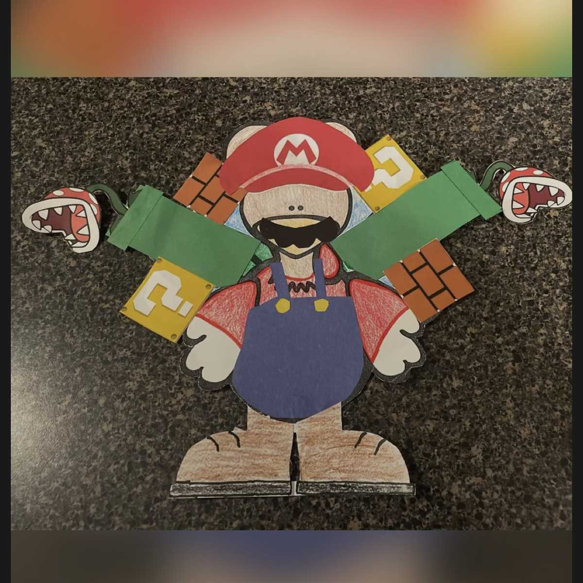 mario turkey disguise printable