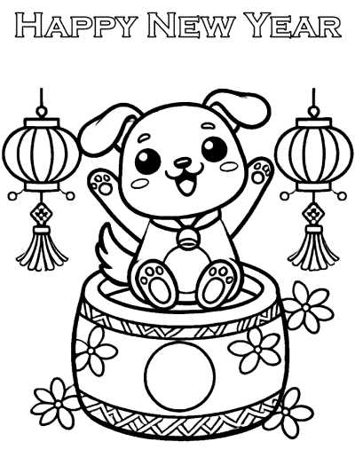 new year printable coloring pages