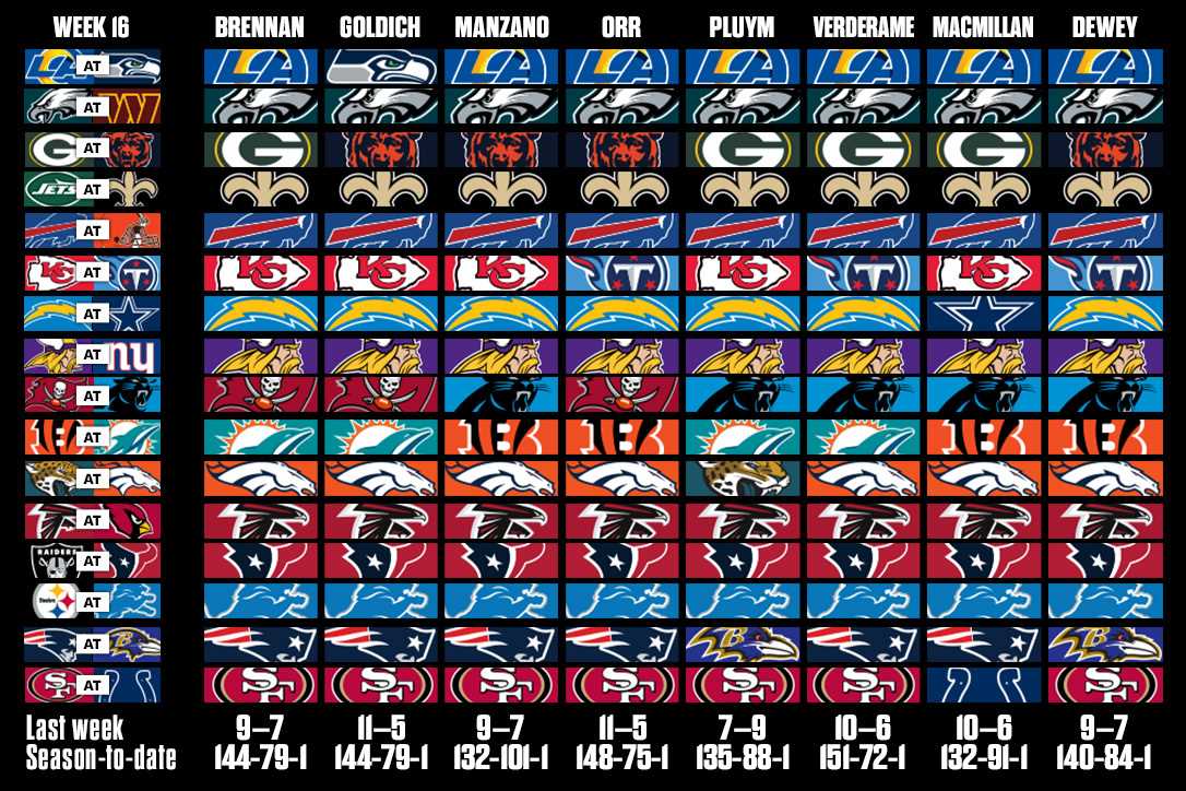 nfl week 16 printable schedule