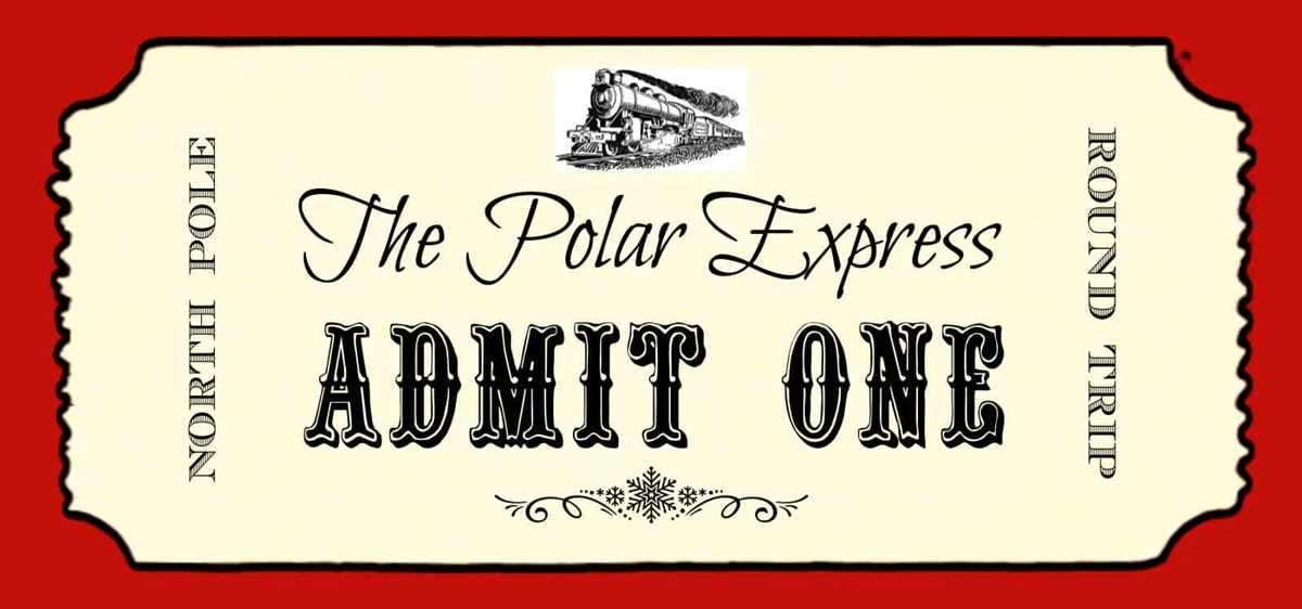 printable polar express