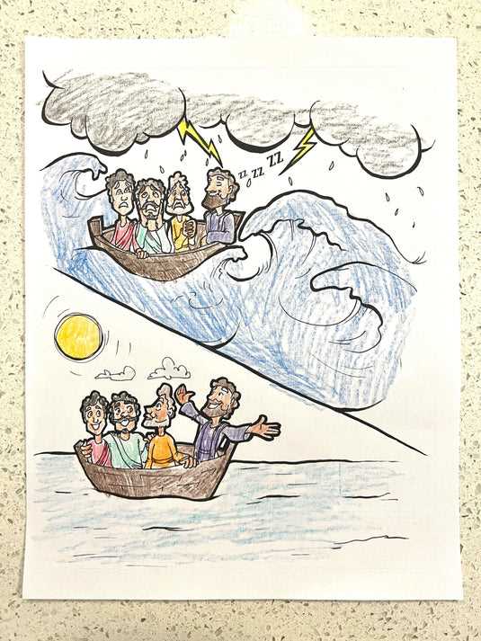 jesus calms the storm free printables