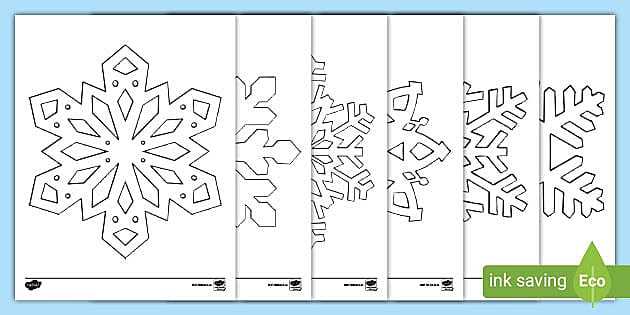 snowflake printable template