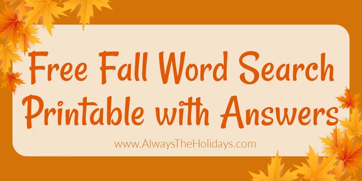 fall word search printable free fall word search printable free