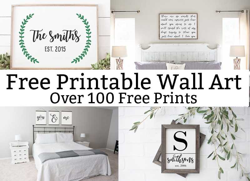 free wall printables