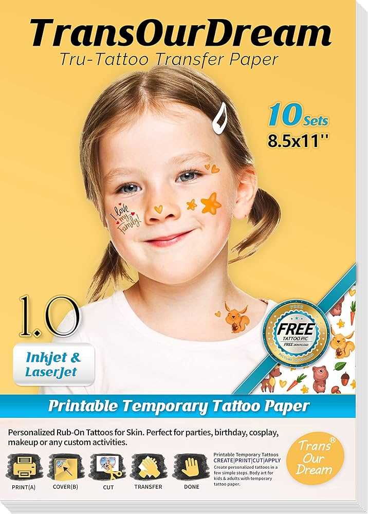 printable tattoo transfer paper