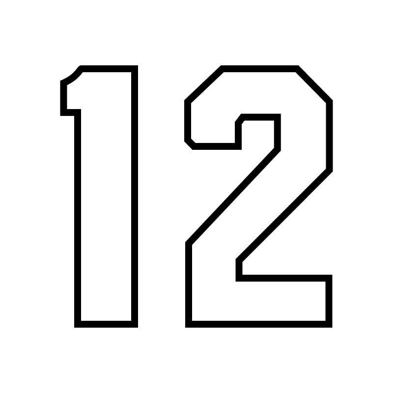 number outline printable number outline printable