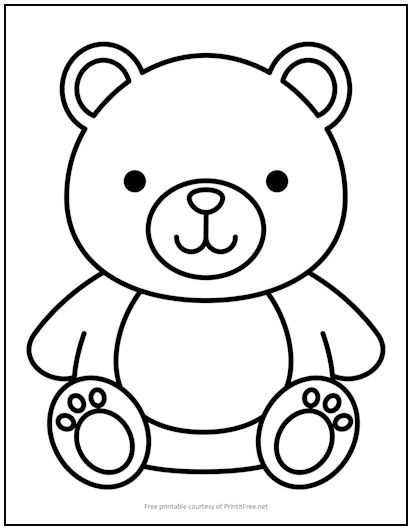 printable bear coloring pages