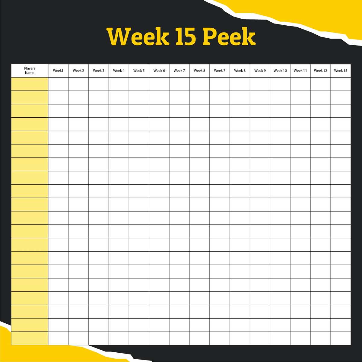 printable nfl pick em sheet
