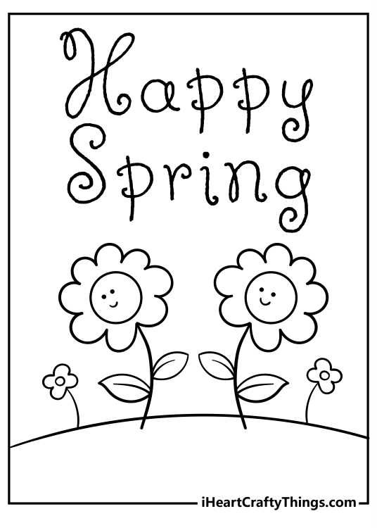 springtime coloring pages printable
