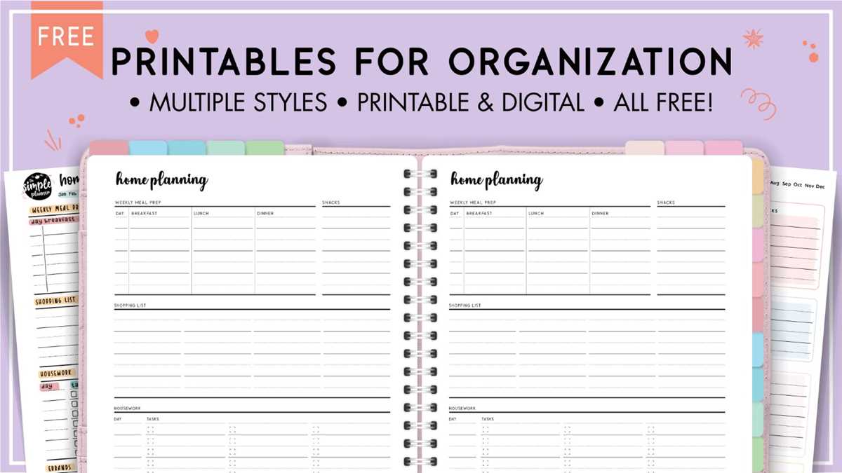 free household printables