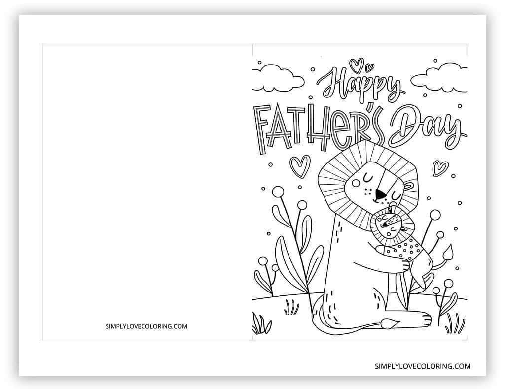 printable fathers day cards to color