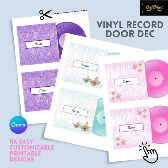 free printable door decs