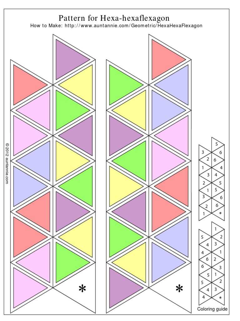flexagon template printable