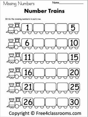 free pre k math printables