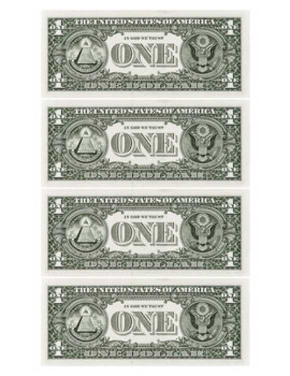 one dollar bill printable