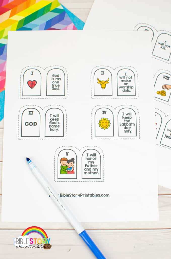 printable ten commandments crafts for preschoolers printable ten commandments crafts for preschoolers