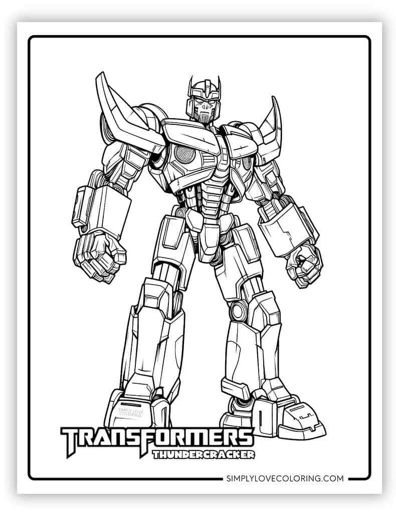 optimus prime printable coloring pages