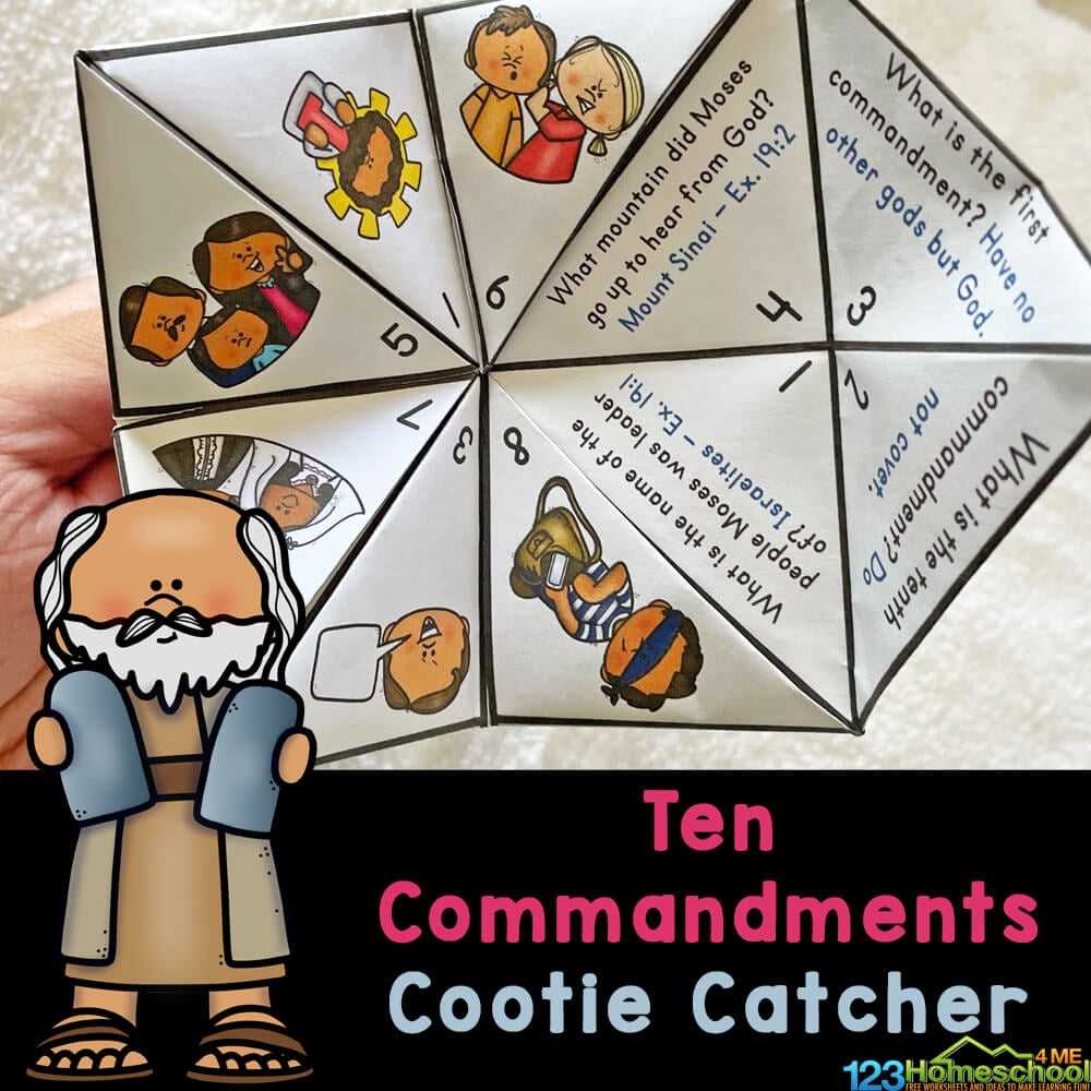 10 commandments craft printables
