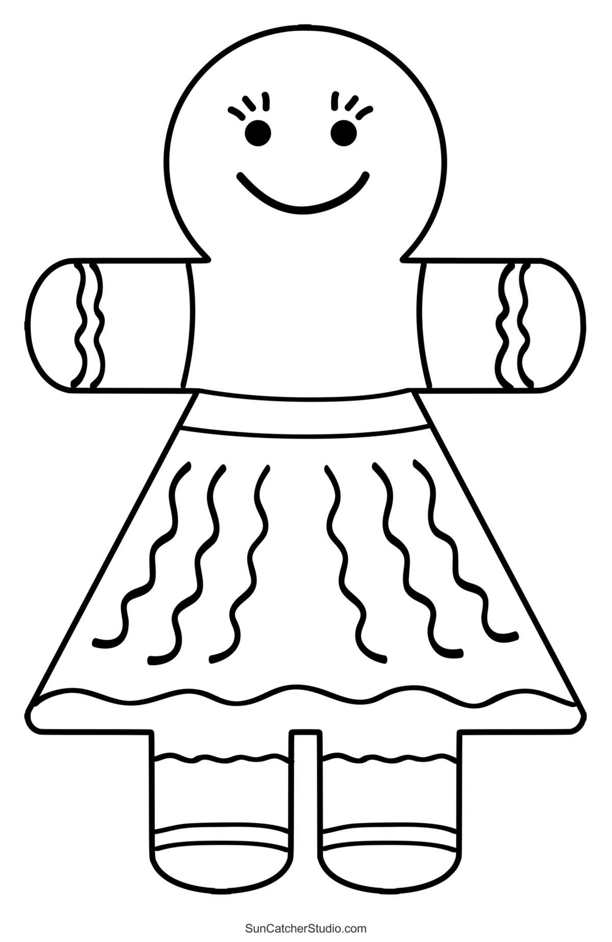 gingerbread printable template