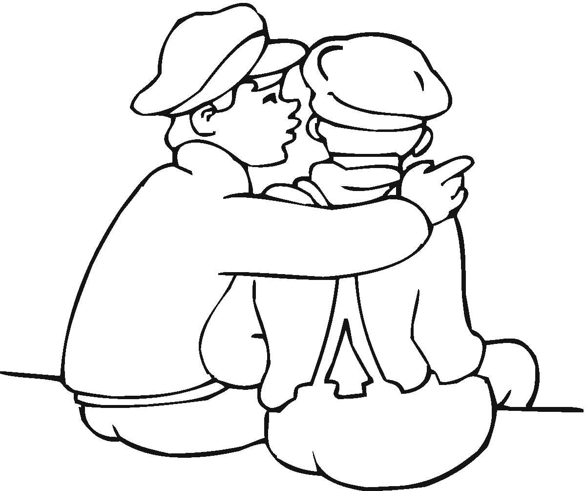 friends printable coloring pages