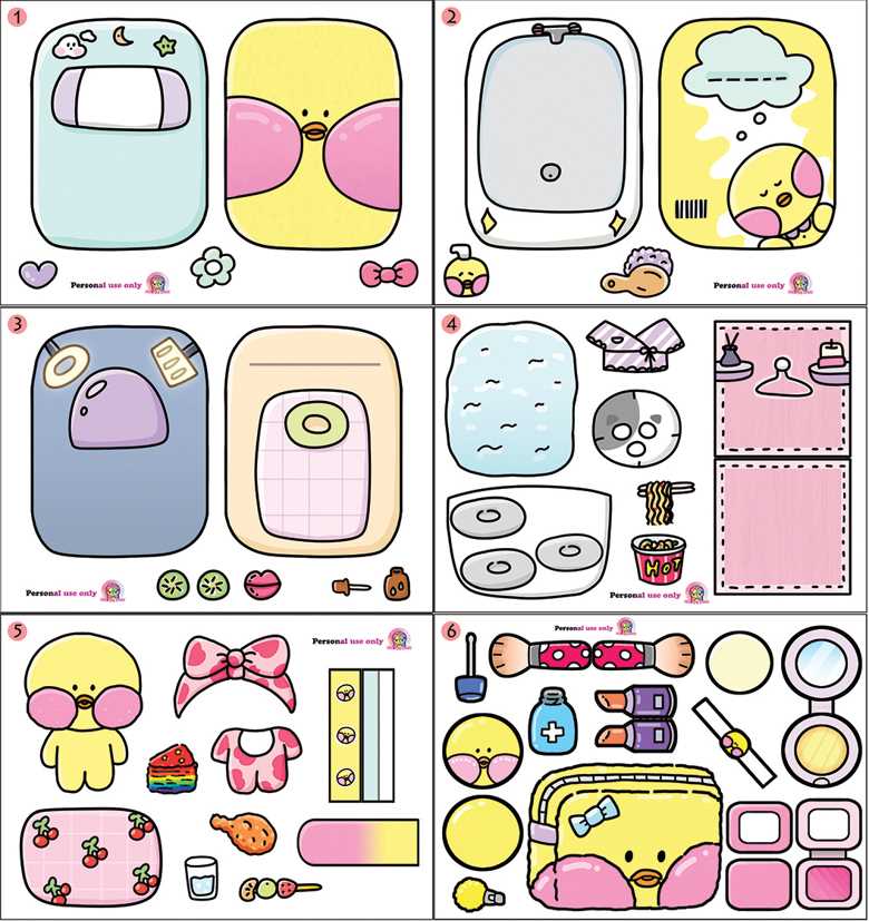 paper duck skincare printable