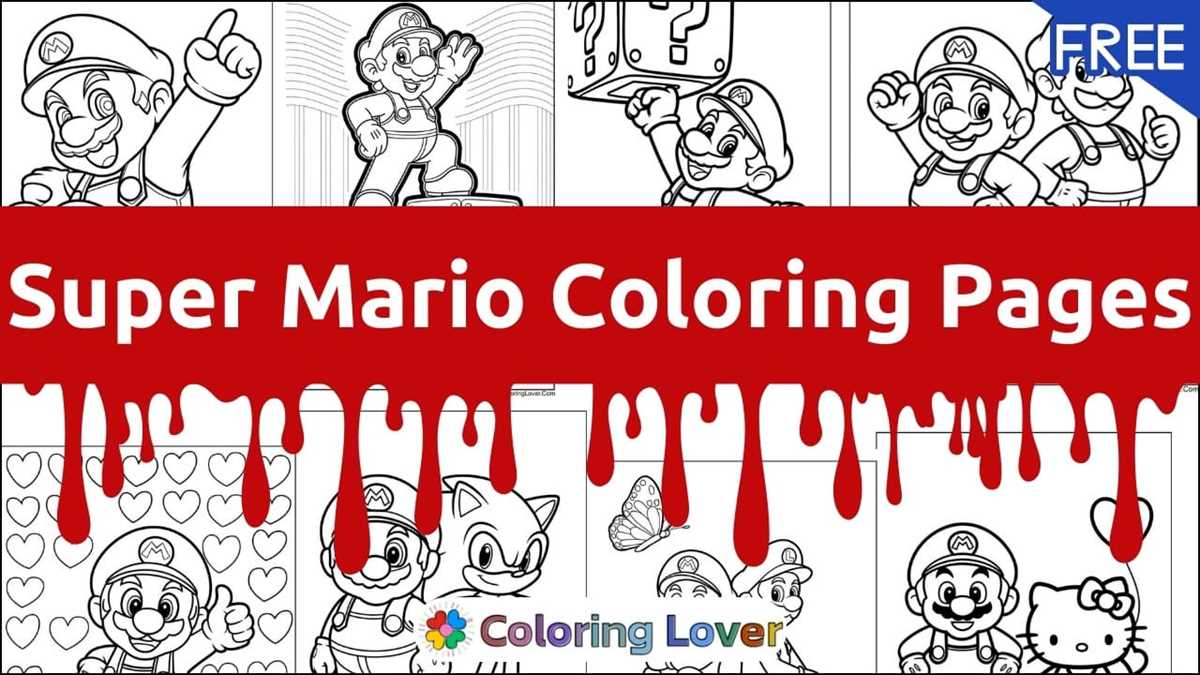printable paper mario coloring page