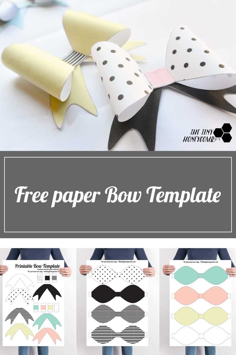 paper bow template printable