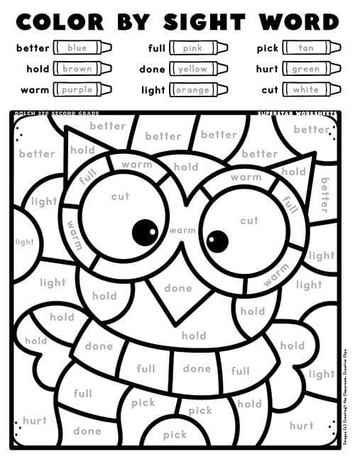 printable color words