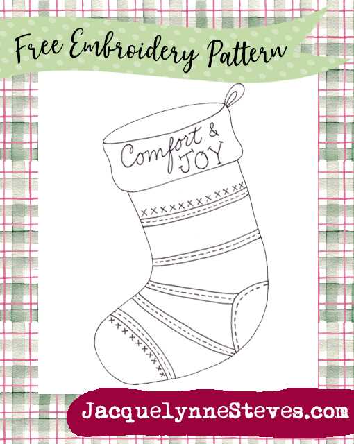 pattern for a christmas stocking free printable