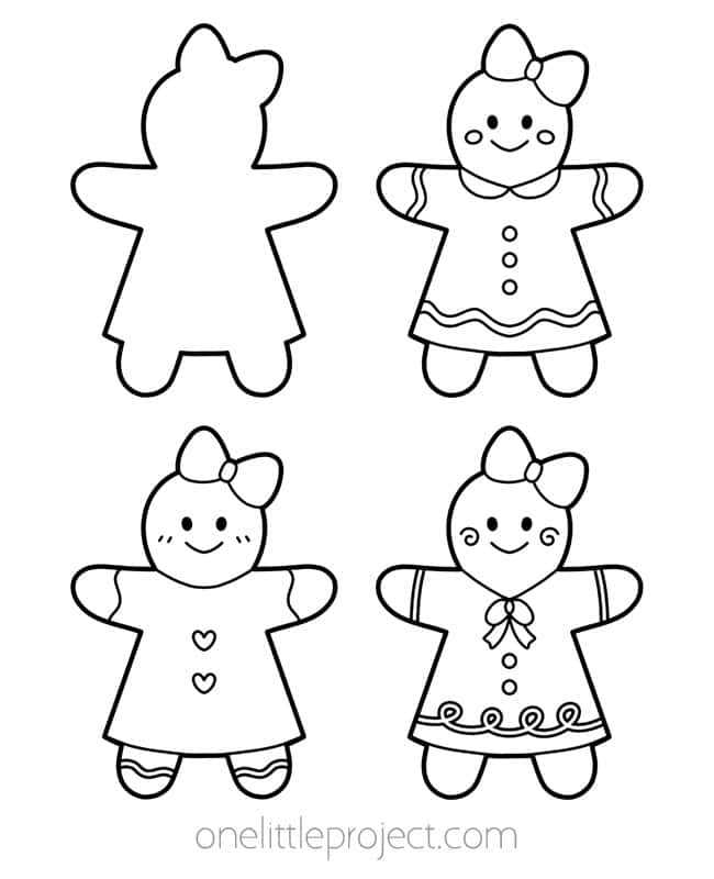 patterns for gingerbread man printable