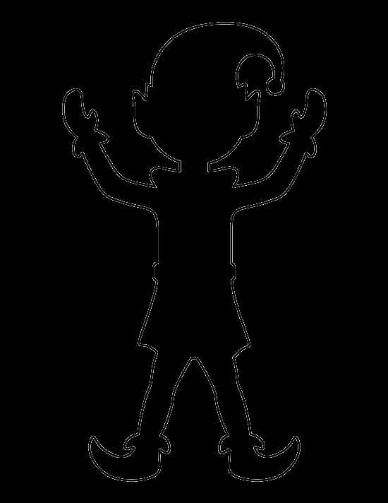 elf cutout printable elf cutout printable