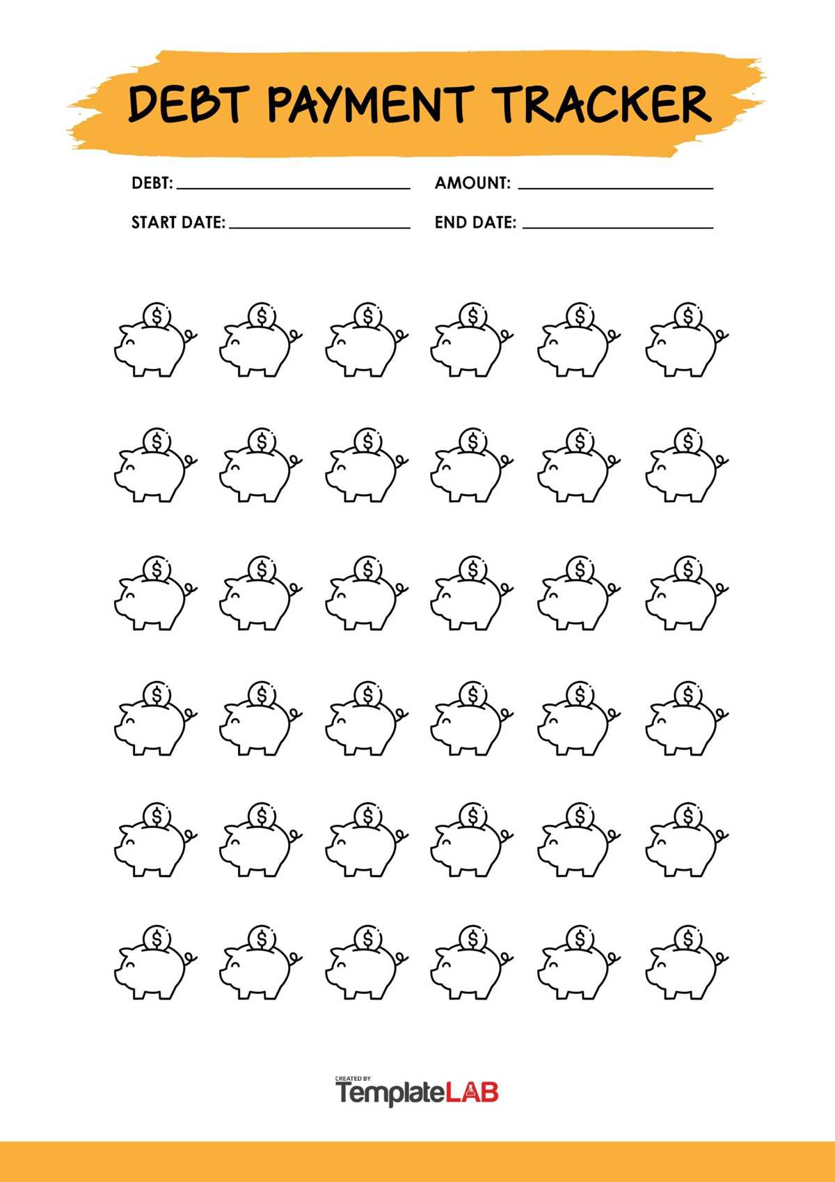 printable goal card template