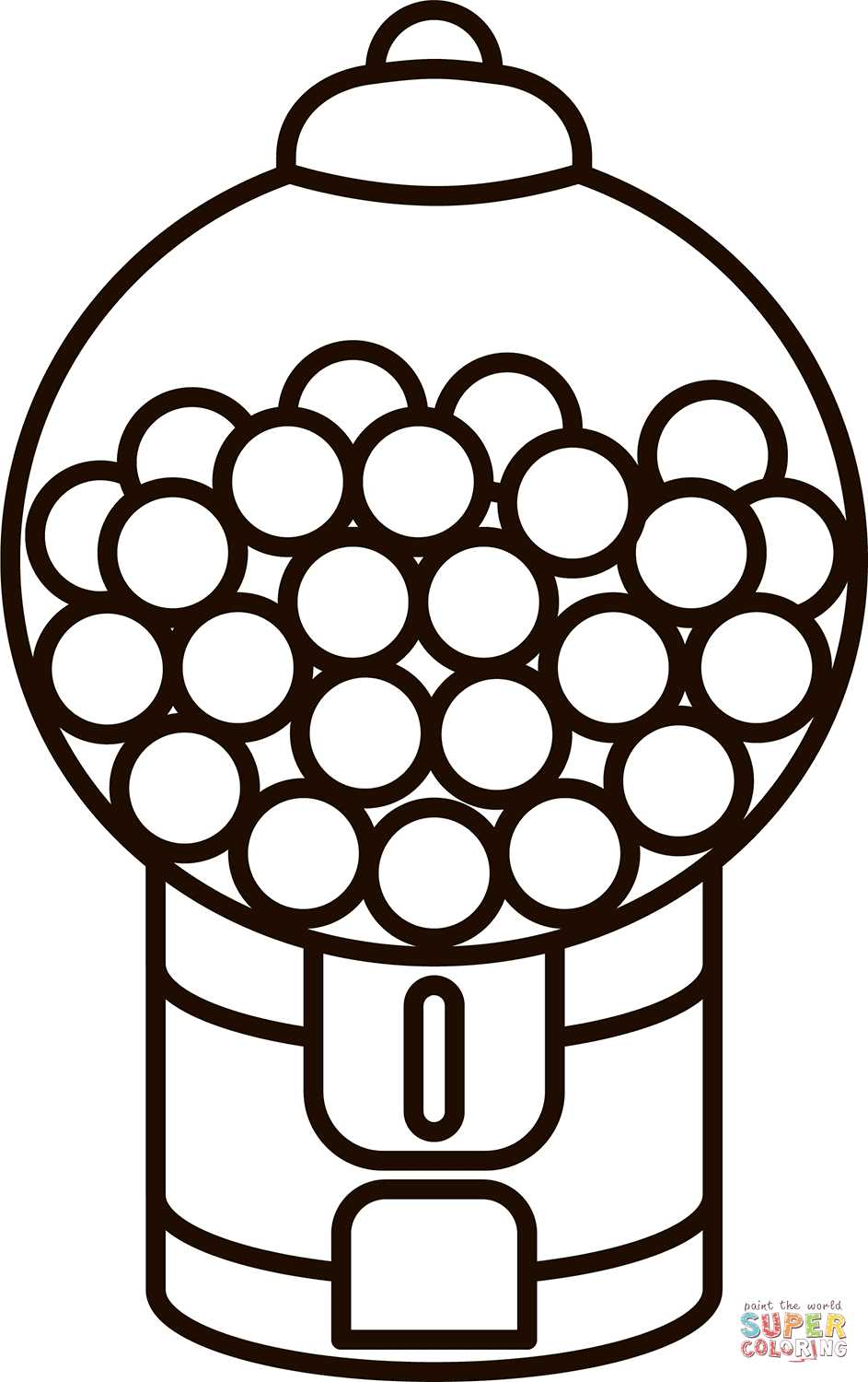 gumball machine printable template