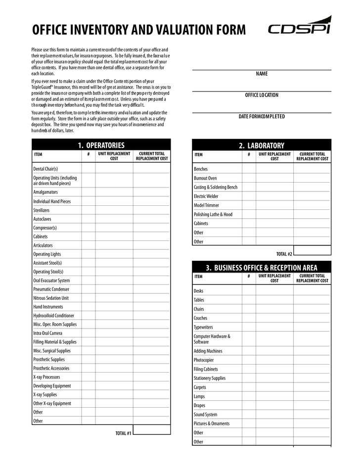printable dental office daily checklist