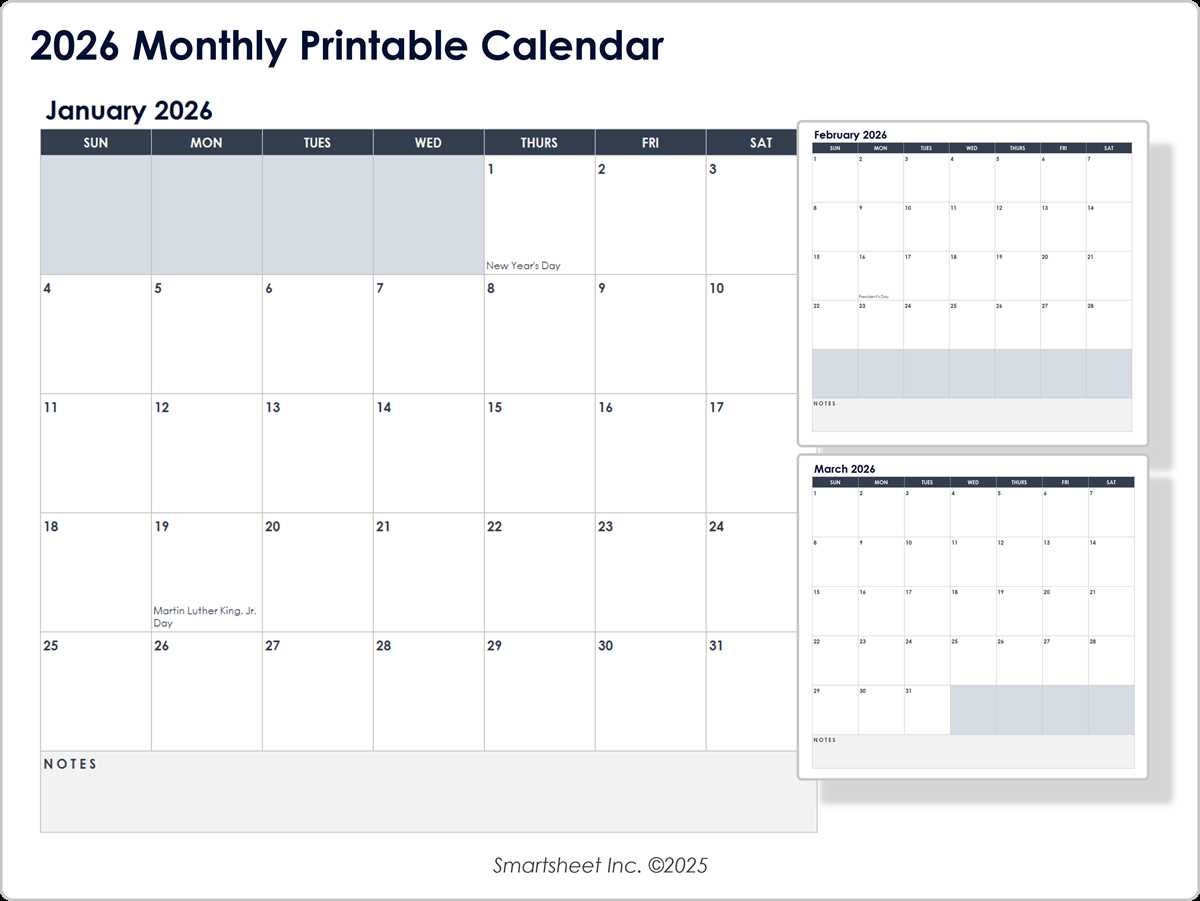 monthly planner printable