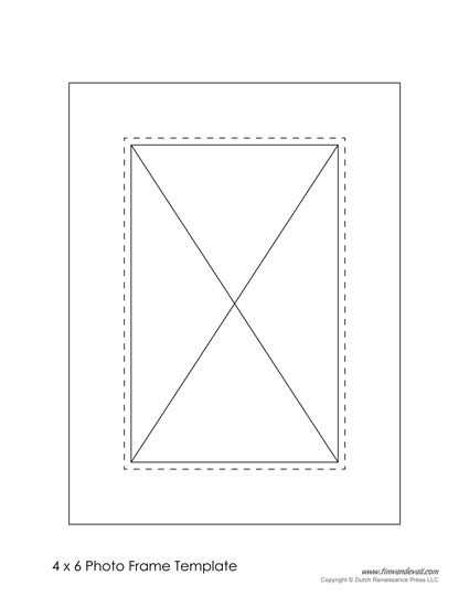 photo frame template printable